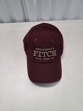 Abercrombie & Fitch Maroon Baseball Cap